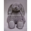 Cute soft grey rabbit plush toys, stuffed PP cotton, embroidered eyes&nose